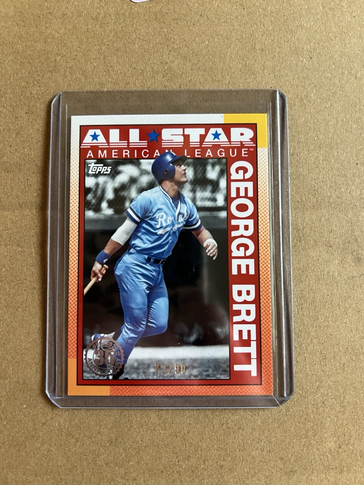 2025 Topps Series 2 GEORGE BRETT 1990 All Star “The Real One” Parallel /90