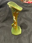 vintage Roseville Pottery "Snow Berry" green bud vase