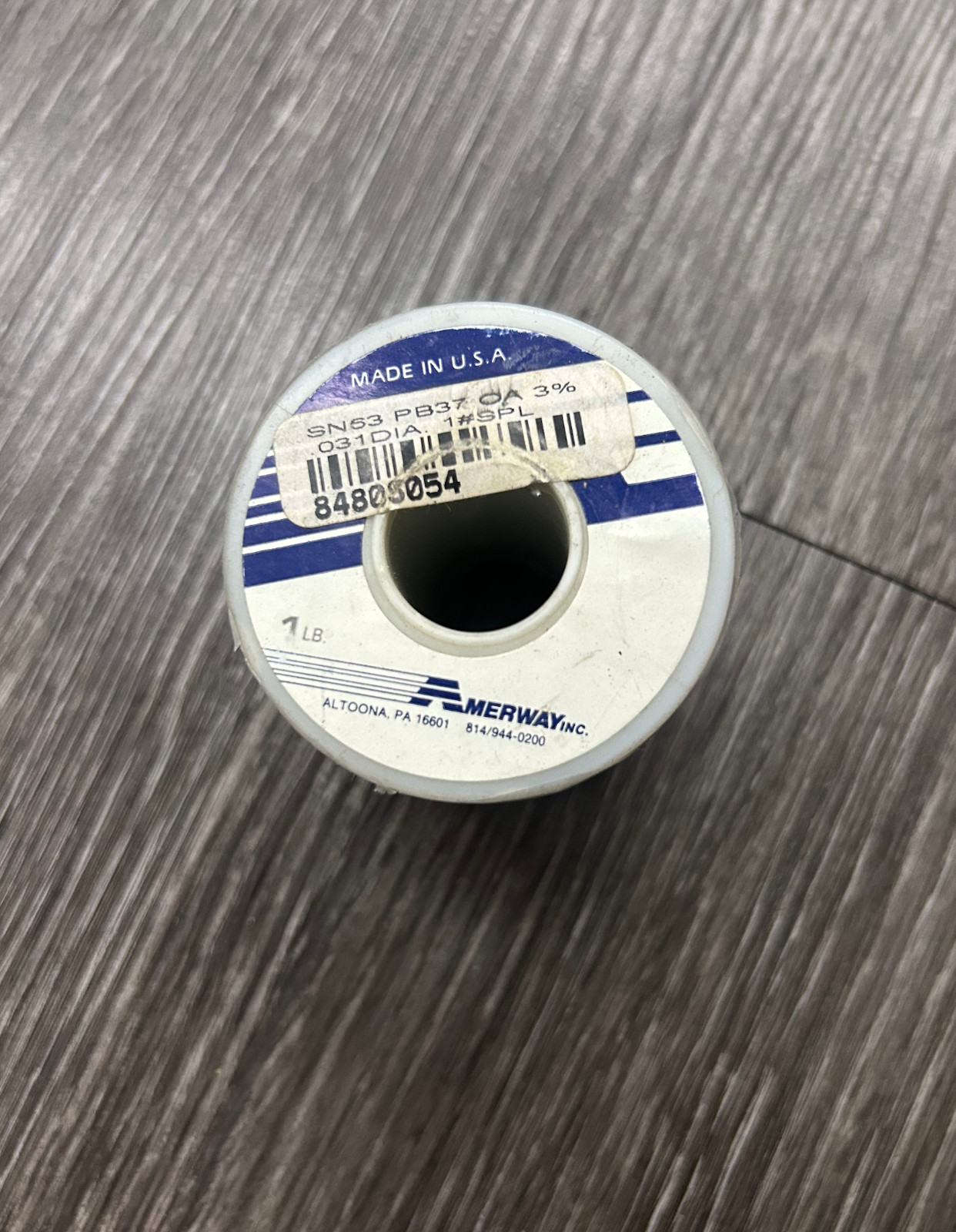 Amerway Solder Wire - 1 lb. - Diameter .031" - Part# 84805054