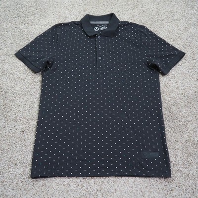 Mercedes AMG Petronas Polo Shirt Mens Medium Black Formula 1 Team Racing F1