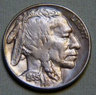 1935 P United States Buffalo Nickel - AU With Full Horn - Lot 1266