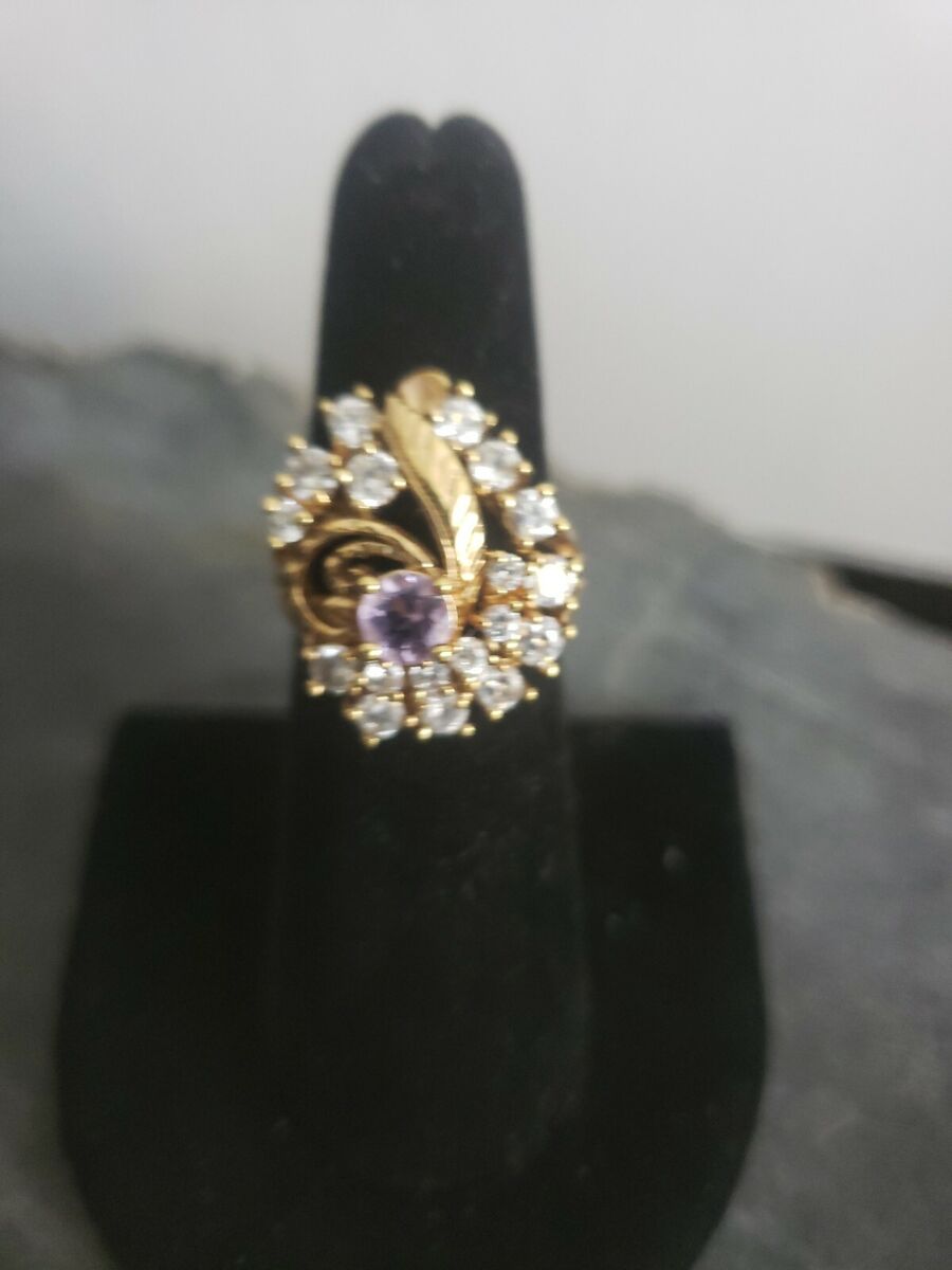 Vintage Cocktail Ring 18K HGE EZ 5.82 grams | eBay Vintage Cocktail Ring 18K HGE EZ 5.82 grams | eBay