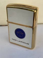 ZIPPO LIGHTER Solid Brass TED LAPIDUS WHITE ANCHOR NEW NEW 1995