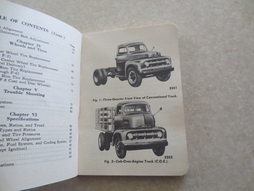 1952 Ford F series truck flathead V8 owner's manual - Picture 8 of 10