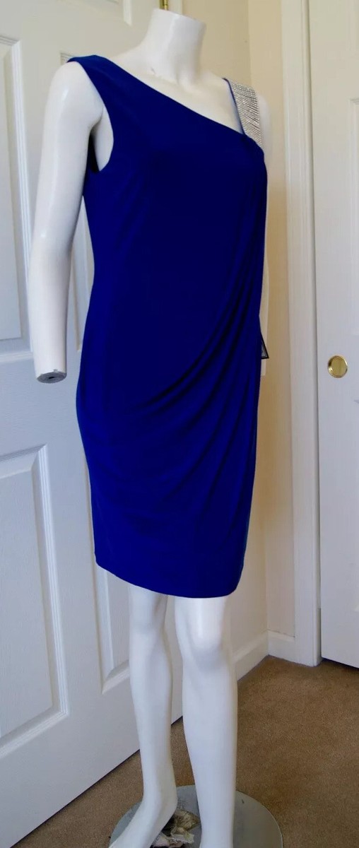 Betsy & Adam Royal Blue Party Dress Crystal Stud Shoulder Strap NWT SZ 10 | eBay Betsy & Adam Royal Blue Party Dress Crystal Stud Shoulder Strap NWT SZ 10 | eBay