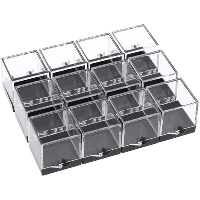 12 Pcs Specimen Display Box Boxes and Mineral Storage Container