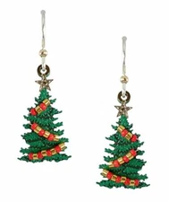CHRISTMAS TREE Hypo-Allergenic Earrings, Sterling Silver Plated, by Sienna Sky