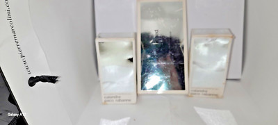 VINTAGE PACO RABANNE EAU VAPO KOMPLETT + 2 ERSATZTEILE PARFUM 7 ML PRE BARCODE