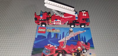Lego System 6340: Fire Hook & Ladder Feuerwehrauto Feuerwehr Car Vintage Rar!