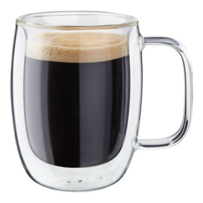 NWT Zwilling J.a. Henckels Sorrento Plus Espresso Glass Mug - Clear