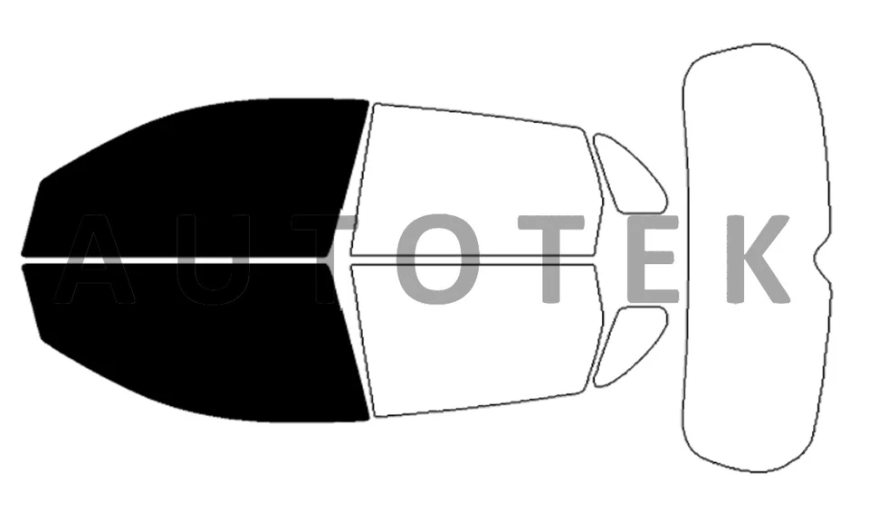 Janelas dianteiras de duas portas de filme PreCut para Mitsubishi Outlander Sport 2011-2024 tonalidade - Imagem 2 de 4