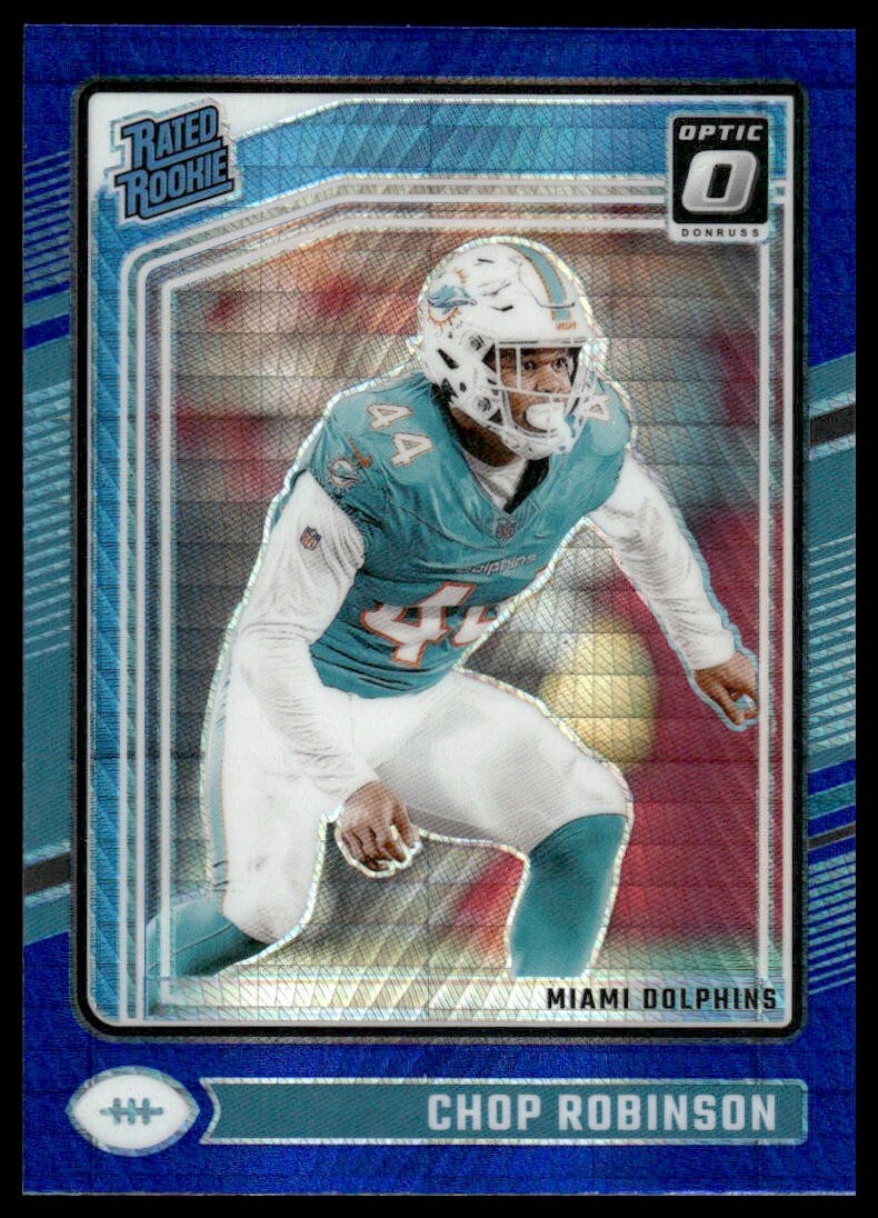 2024 Donruss Optic Chop Robinson Hyper Blue Prizm RC #219