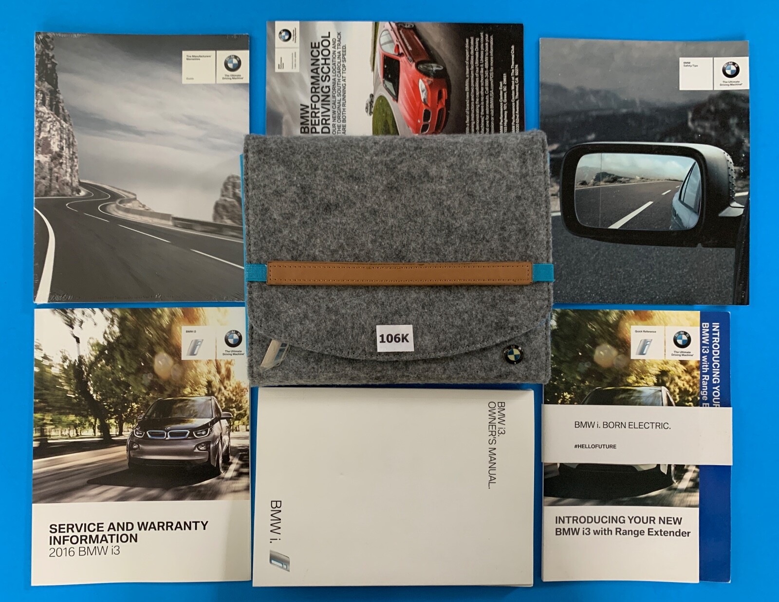 2016 BMW EV i3 I3 Range Extender Owners Manual Owner Supplement Books ...