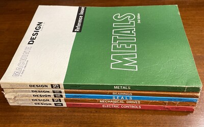 Machine Design Reference Issues Metals Bearings Seals Electric plus Vintage 1969