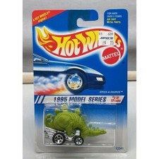 1995 HOT WHEELS SPEED A SAURUS #4 OF 12 5 SPOKE 13341 GREEN