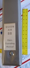 Beechcraft QUEEN Air 88 Pilot Operating MANUAL. AIRCRAFT AVIATION