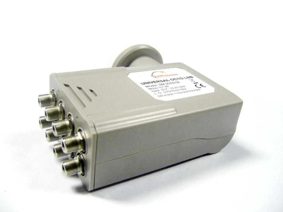 KU Band LNB Octa 0.1dB Universal Linear 8 Portas HD Pronto Satélite Digital LNBF - Imagem 2 de 3