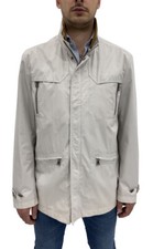Giacca Trench field jacket uomo P&P, grigio chiaro ghiaccio tg 50, sconto 70%.