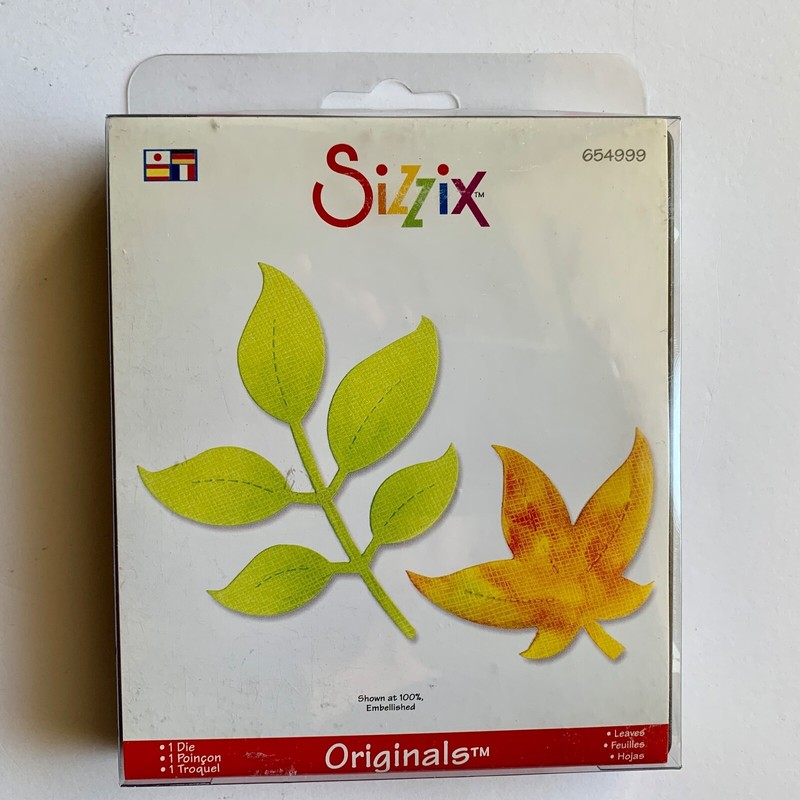 SIZZIX ORIGINALS - LARGE DIE - "LEAVES" - Ellison - Pre-Owned - Very Gently Used