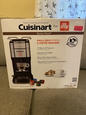 Cuisinart For illy Buona Tazza Espresso Maker Automatic Single Serve EM 400 New
