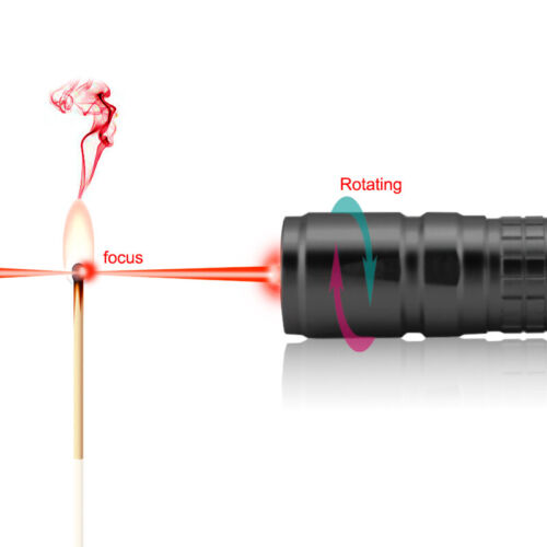 650NM Red Laser Pointer Adjustable Focus Light Visible Beam w/ Battery & Charger - Picture 8 of 8