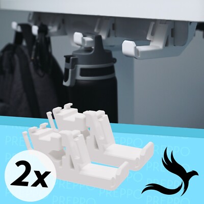 Tisch-Haken für Flexispot   Rucksack, Kabel & Zubehör sauber verstauen! 2er-Set