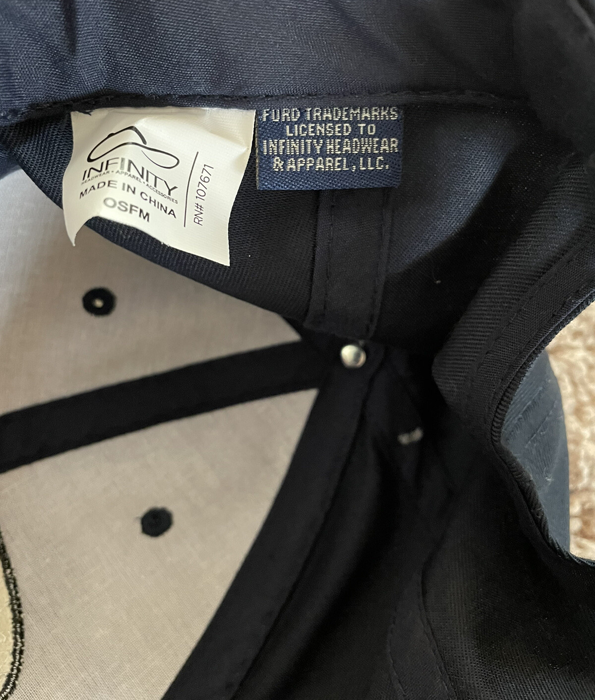 BLACK FORD Hat Cap Adjustable Patch - image 4