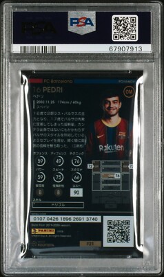 PSA10 2020-21 Panini Wccf Footista F21-3 Pedri RC ROOKIE SPAIN | eBay