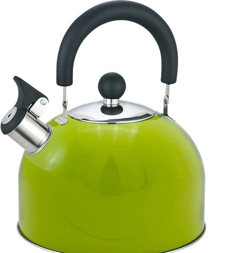 Stainless steel stovetop whistling tea 2.5 litre kettle. Fast boiling camping - Picture 9 of 15