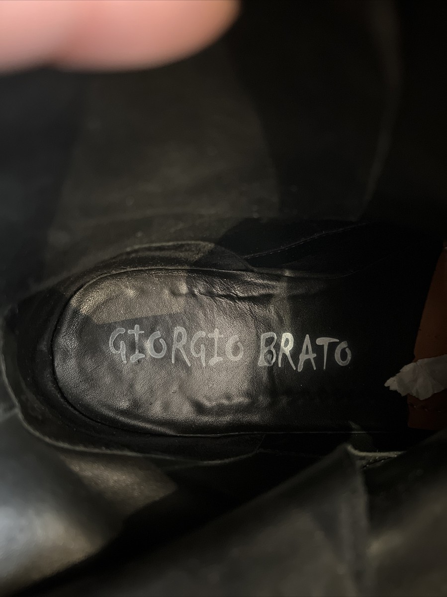 Mens Giorgio Brato Black Suede Boots Size 43 | eBay