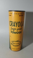 Vintage Crayola Finger Paint Powder Brown 8oz Binney/Smith Crayon Water Color
