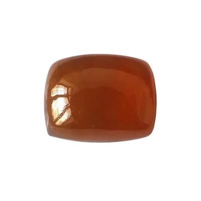 21.65 CARAT HESSONITE GARNET LONG CUSHION NATURAL UNTREATED GEMSTONE 13X16.7 MM