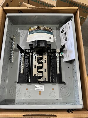 SIEMENS 100 AMP MAIN BREAKER 12 SPACE 240/120 PANEL LOAD CENTER SN1224b1100
