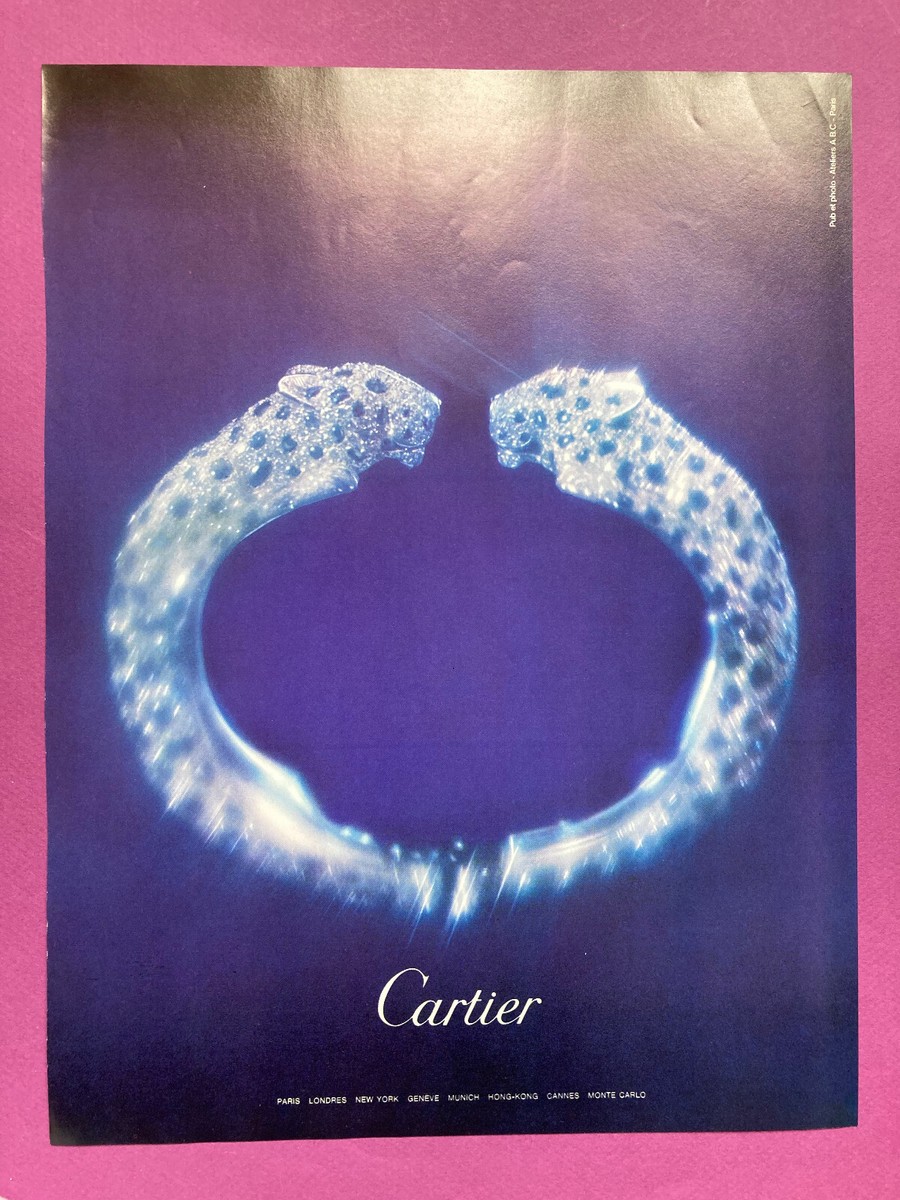 Publicité Cartier joaillerie 1985 vintage 80s presse collection - Main Image