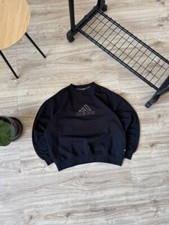 Vintage 90s Adidas Big Logo Crewneck Sweatshirt Men's Size S