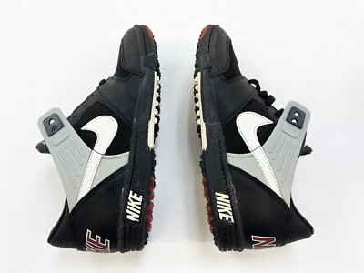 1989 Nike Mako 150X TURF Black White Red Leather Sz 8.5 Men Shoes
