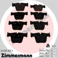 Zimmermann BremsbeläGe Bremsbelegsatz Vorne FüR Mercedes-Benz S-Klasse
