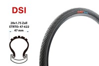 28 Zoll Fahrrad Reifen 28X1.75 City Trekking Bike 47-622 Mantel Decke Tire