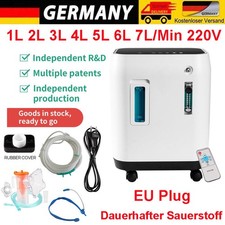 1-7L/min 230V SauerstoffKonzentrator Tragbarer intelligenter Sauerstoffger&auml;t DE