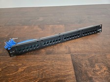 Leviton Cat 5e 24-Port Patch Panel T568B 1U Rackmount