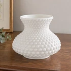 Vintage White Milk Glass Hobnail Lamp Shade Globe Replacement 5” Tall 3.25” Fit