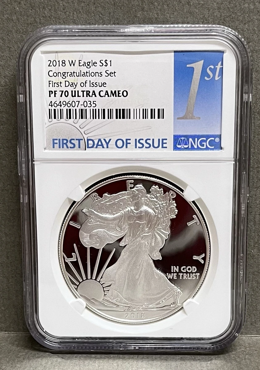 American Eagle PR 70 Graded Silver Bullion Coins 2018 for sale | eBay