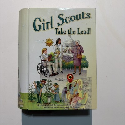 Girl Scouts Take the Lead Cookie Tin Book Box Collectible Vintage Rare