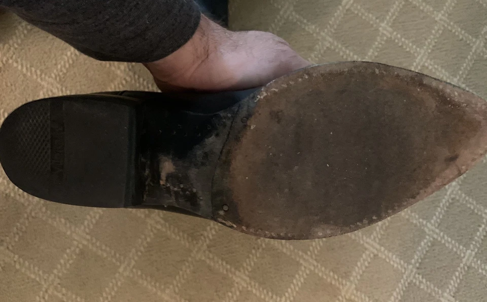 Botas vaqueras occidentales de cuero negro Lucchese 2000 de colección para hombre talla 10D T3010J4 Foto 4 de 4