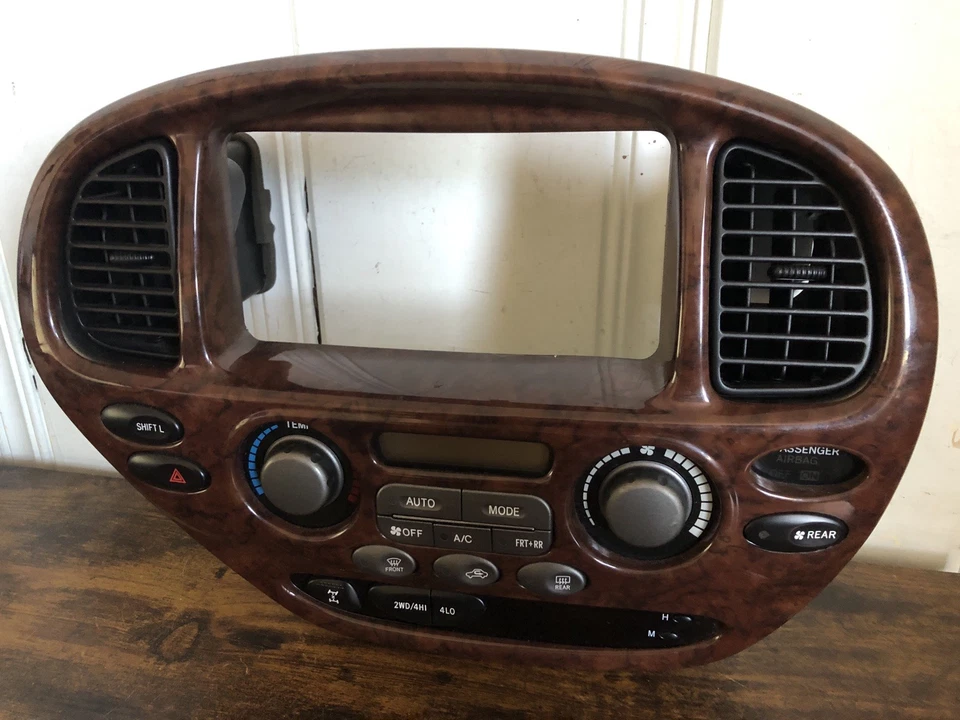 2005 - 2007 TOYOTA SEQUOIA 4WD A/C AQUECEDOR PAINEL DE CONTROLE CLIMÁTICO MOLDURA ACABAMENTO FABRICANTE DE EQUIPAMENTO ORIGINAL - Imagem 3 de 4