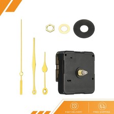 Clock Mechanism Replacement Quartz Wall Aluminium Hands Motor Mute Movement Gold