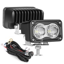 2x3 Rectangle Led Light Cube Pods Flood Driving Fog Lamp Offroad Truck 4wdwire