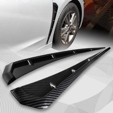 Pair Carbon Fiber Car Side Fender Vent Air Wing Cover Trim Exterior-accessories