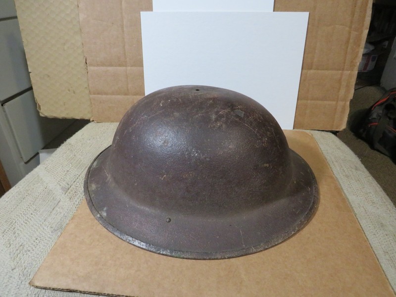 US Army Brodie Doughboy Helmet Vintage WW1 with Medal 1914-19