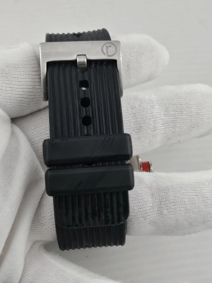 Reloj de cuarzo para hombre Redline Compressor hora mundial esfera amarilla batería nueva raro Foto 4 de 4